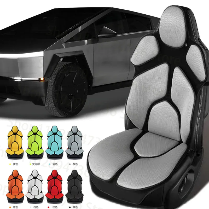 FOR Tesla Cybertruck Cushion Car Seat Chair Back Mesh Lumbar Back Brace  Massage Back Pad Support Home Office