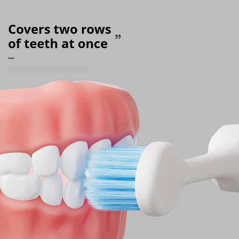 4 عبوات، ألوان عشوائية، رأس فرشاة عملاقة، فرشاة أسنان كبيرة جدًا، شعيرات ناعمة ممتازة، تنظيف منزلي للبالغين، حماية اللثة، فرشاة أسنان واسعة الرأس