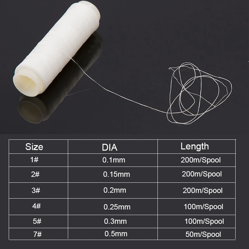 Fishing Thread Nylon Elastic Invisible Magic Fishing Line Fishing Bait Thread Spool Stretchy Fishing Line Clear Fishing String