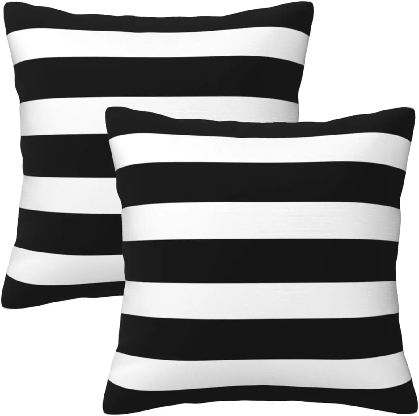 

Black and White Farmhouse Throw Pillow Covers 18x18 in Pillow Case Soft Outdoor Pillow case Cushion Covers Set of 2 for Sofa Bed