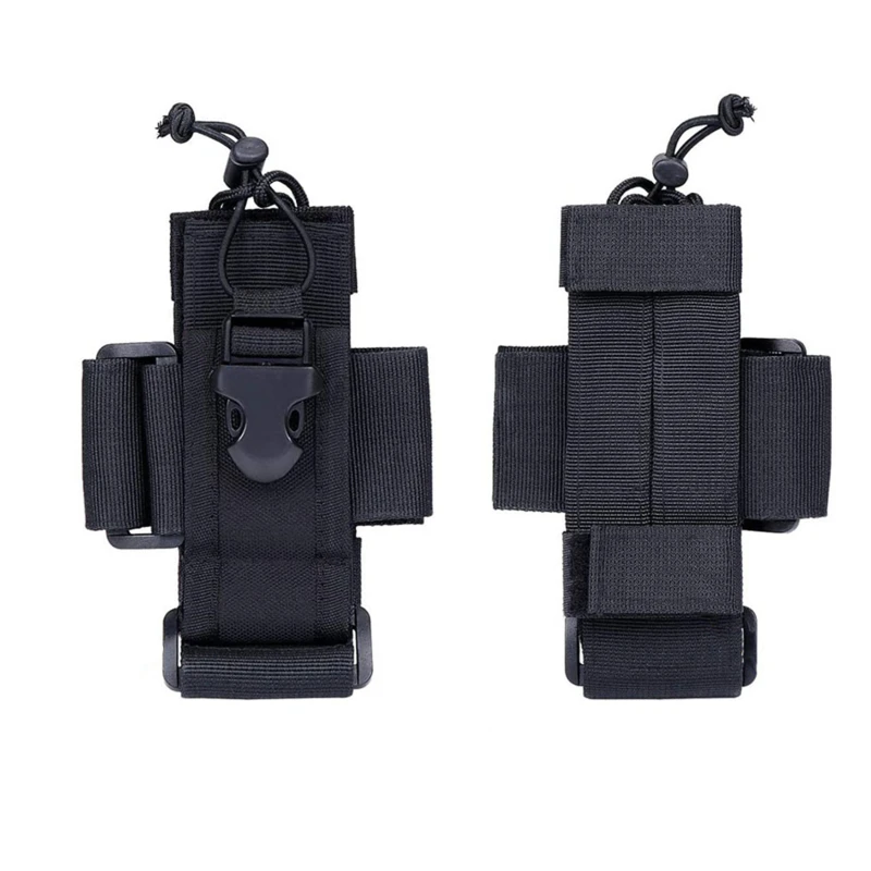 Adjustable Radio Holder Bag Molle Two Way Radio Holster Pouch Holder Oxford Duty Storage Case Walkie