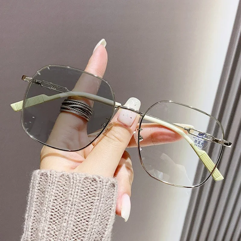 Women Photochromic Myopia Glasses Vintage Color Changing Eyeglasses Fashion Sunglasses Minus Sight Eyewear Diopter O To -4.0