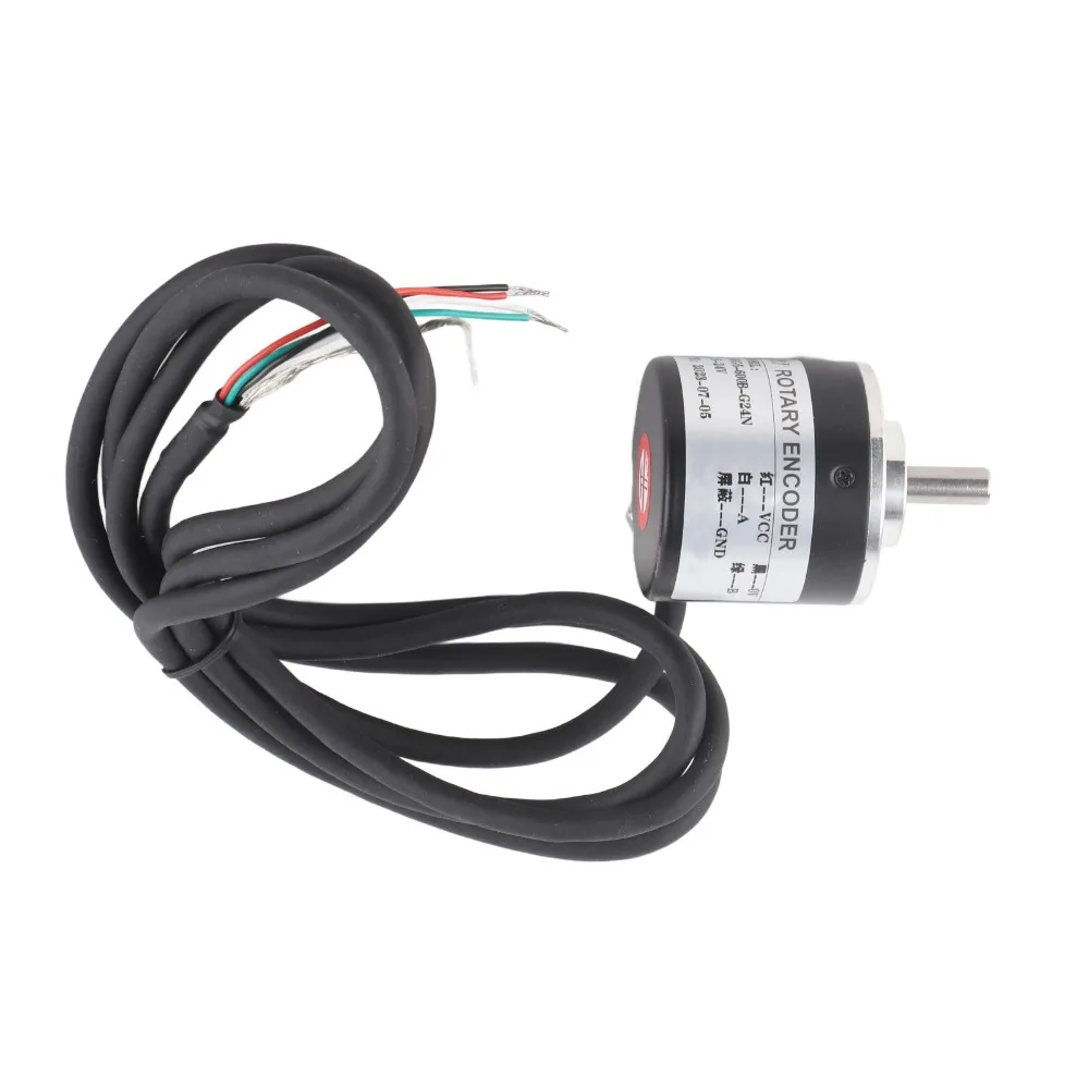 600P/R Incremental Rotary Encoder DC 5-24V 6mm Shaft Rotary Encoder AB 2 Phase Quadrature Optical Rotary Transducer