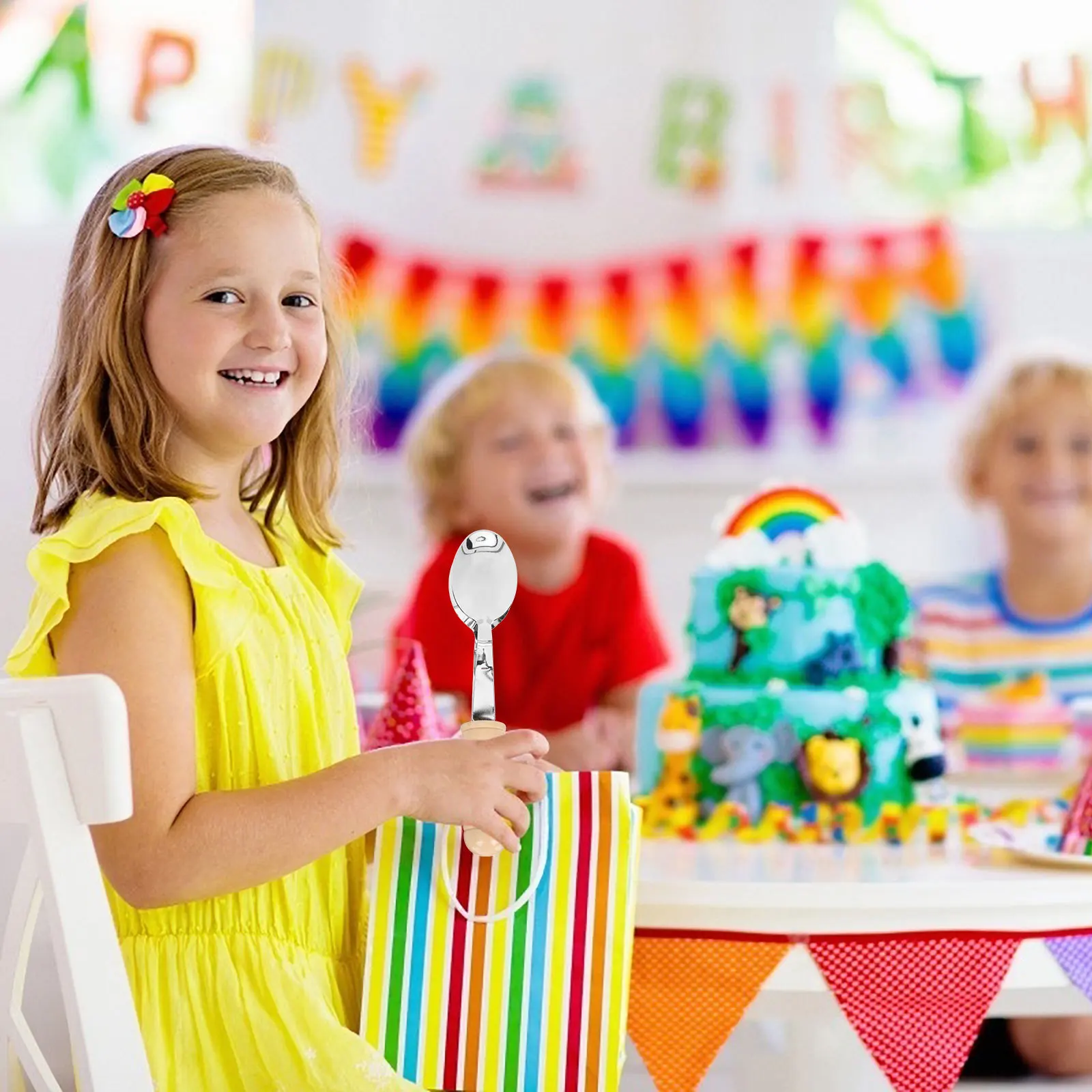 Cucchiaio musicale per bambini Strumento educativo Educazione musicale per bambini Cucchiaio musicale Giocattolo per l'addestramento del ritmo