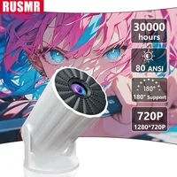 Mini Proyector LED para Exteriores RUSMR RY006 HD 1080P, Proyector USB para Niños, Mini Proyector Portátil Ultraclaro