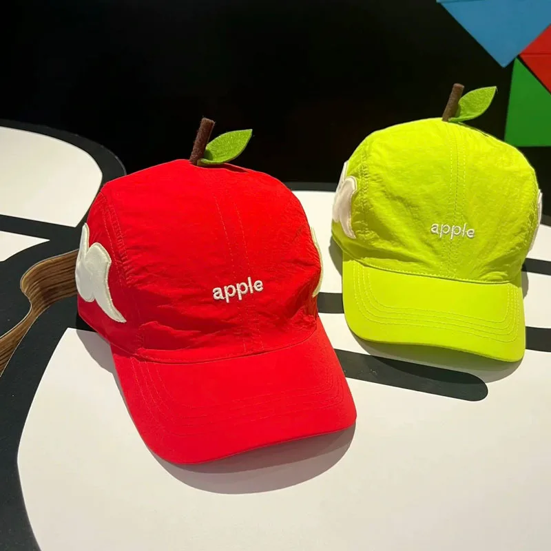 New sweet and cute versatile quick-drying mandarin duck apple baseball cap creative sunshade sunscreen soft top cap