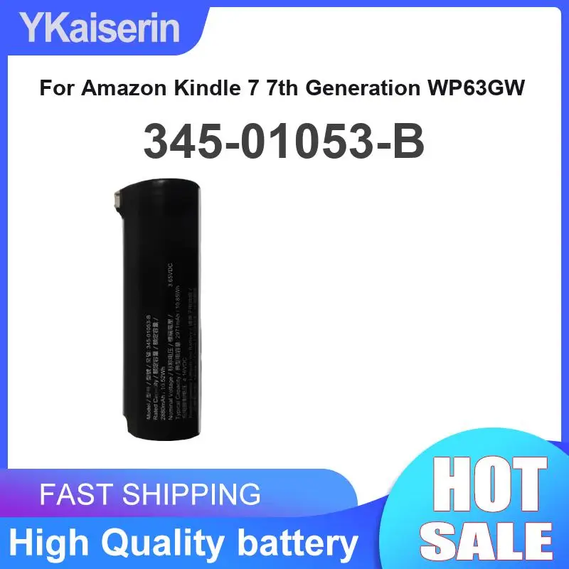 2880mAh 345-01053-B For Amazon Kindle 7 7th Generation WP63GW High-Performance Scanner Battery