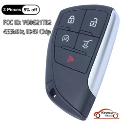 KEYECU 5 przycisków 433 MHz ID49 Chip dla Buick Envision 2021 2022 Auto inteligentny pilot zdalnego sterowania FCC ID: YG0G21TB2, 13537970