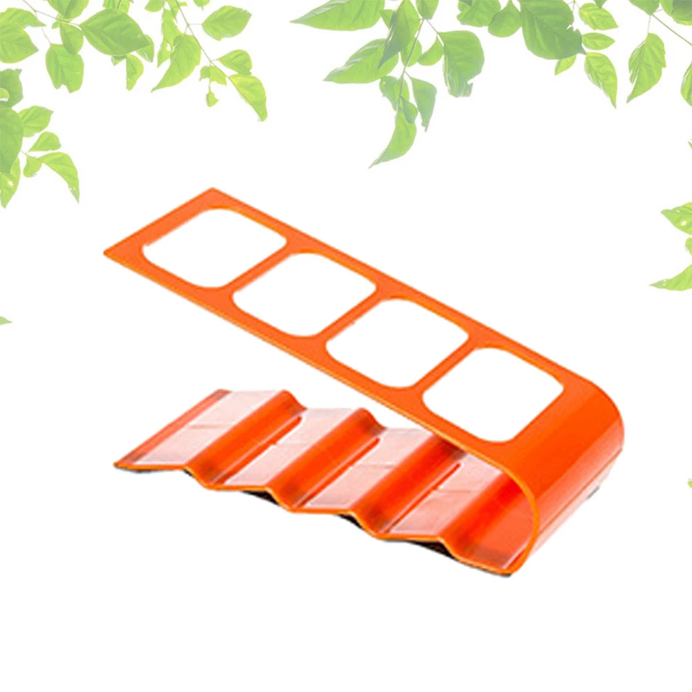 

Remote Control Organizer Holder Storage Rack For Dvd Vcr Remotes Stand Anti-Slip Base Compact Design Red