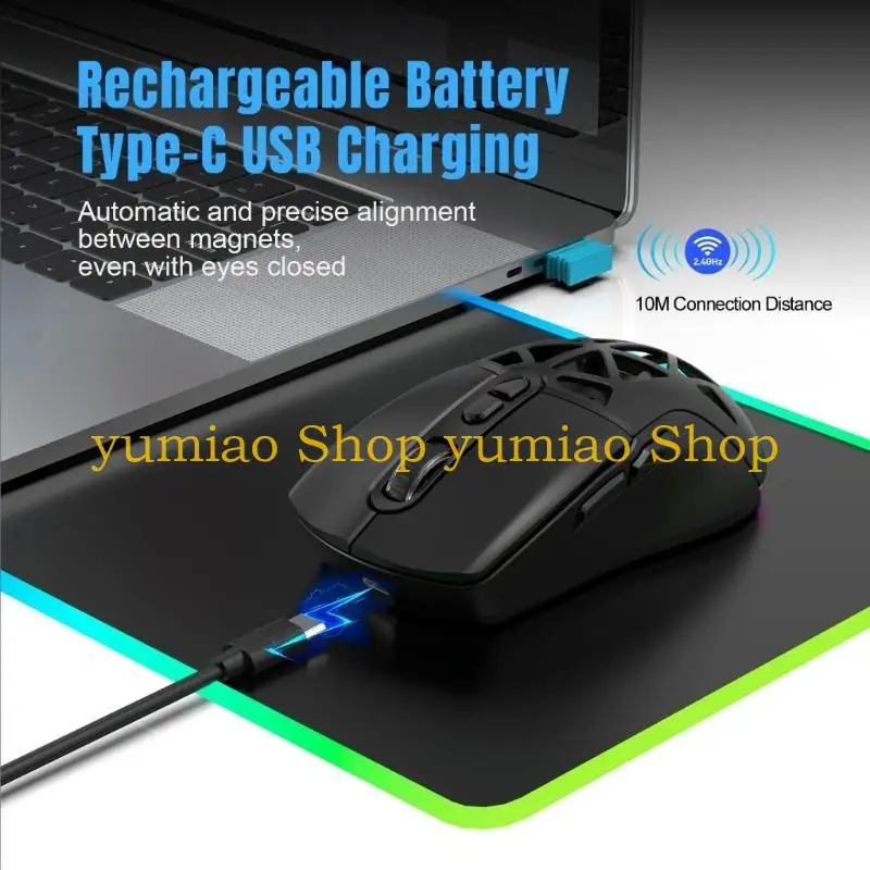 587B 2Mode 2.4G Luminous Mouses 4800DPI for Laptops Computer & Work