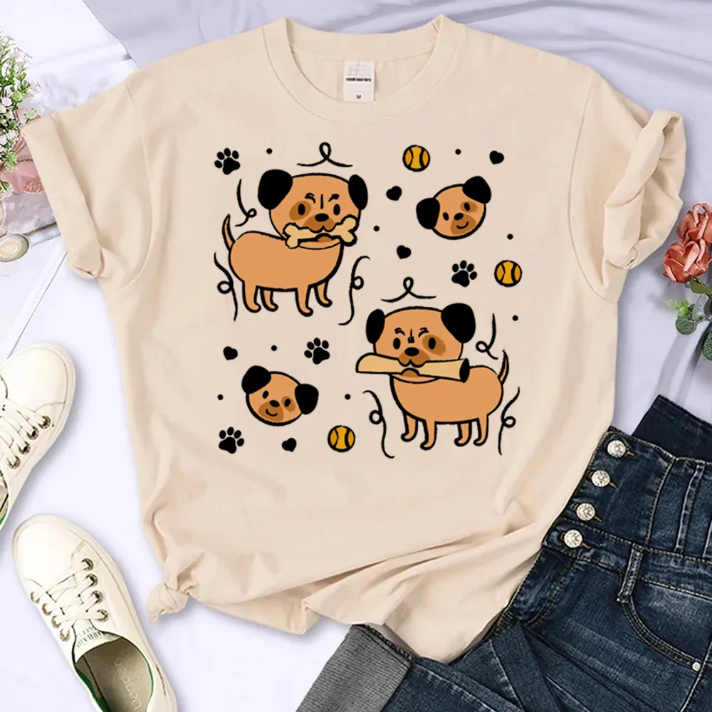 Pug Tee women harajuku top girl anime manga clothing