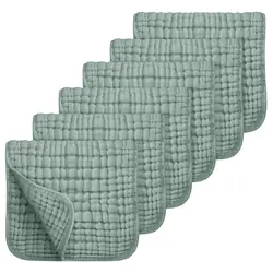 Panos de arrotos de musselina absorvente do bebê, 100% algodão, babadores extra macios, pano de arrotos para meninos e meninas, grande, 20 