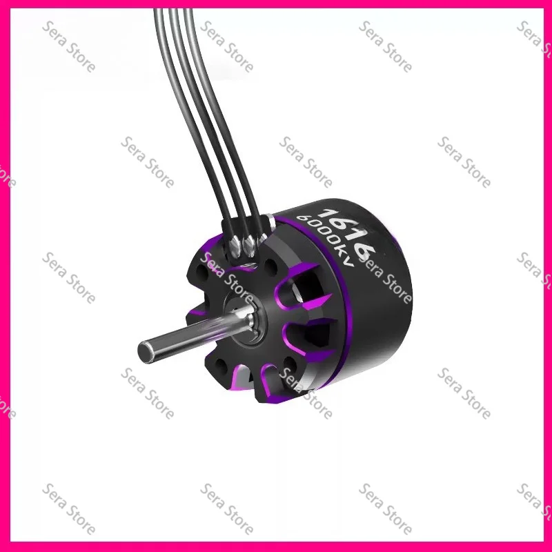 For TGS Outer Rotor Brushless Motor for Mini RC Car Purple Dual Shaft High Speed High Performance ESC