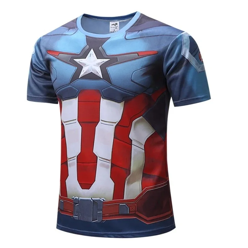 MINISO Kids T-Shirts Clothes Fashion Children\'s Clothing Boys Tshirts Girls Tops 3D Marvel Heroes Print TShirt Summer Boy Tees