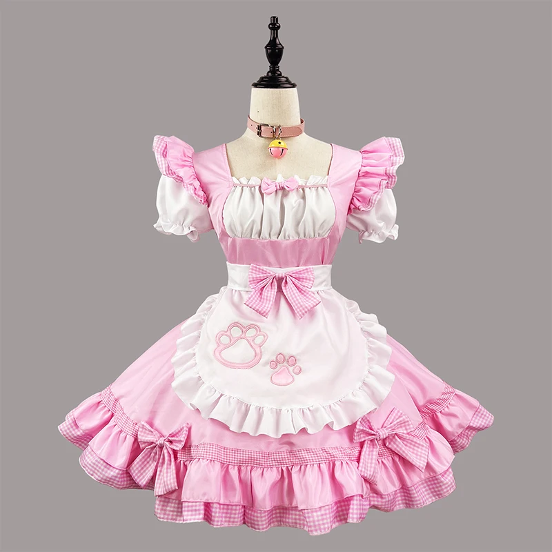 Sweet Cat Girl Maid Costume Cosplay Anime giapponese Lolita Coffee cameriera Halloween Party Dress Women Comic Con Role Play Outfit