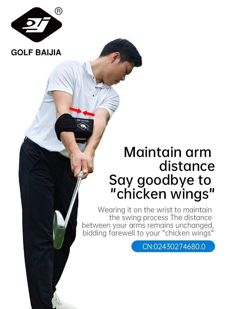 BAIJIA pelatih aksi lengan ayun Golf, alat bantu latihan koreksi posisi olahraga