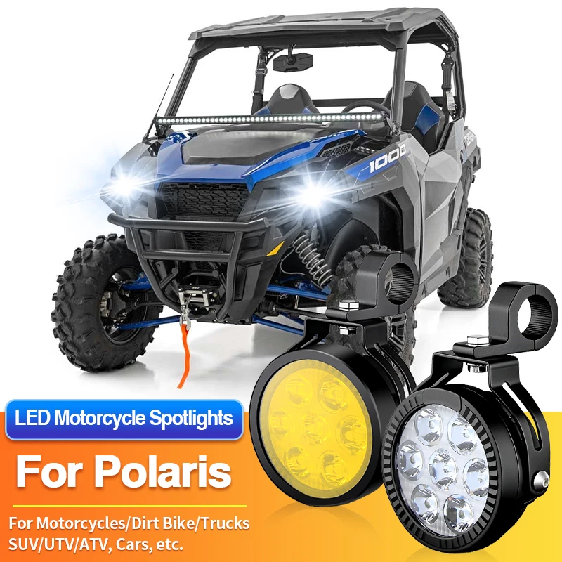1 Set LED Universal Motorcycles Headlights Fog Light ATV for Polaris DAGOR A1/General 4 1000/General 1000/General XP 4/XP 1000
