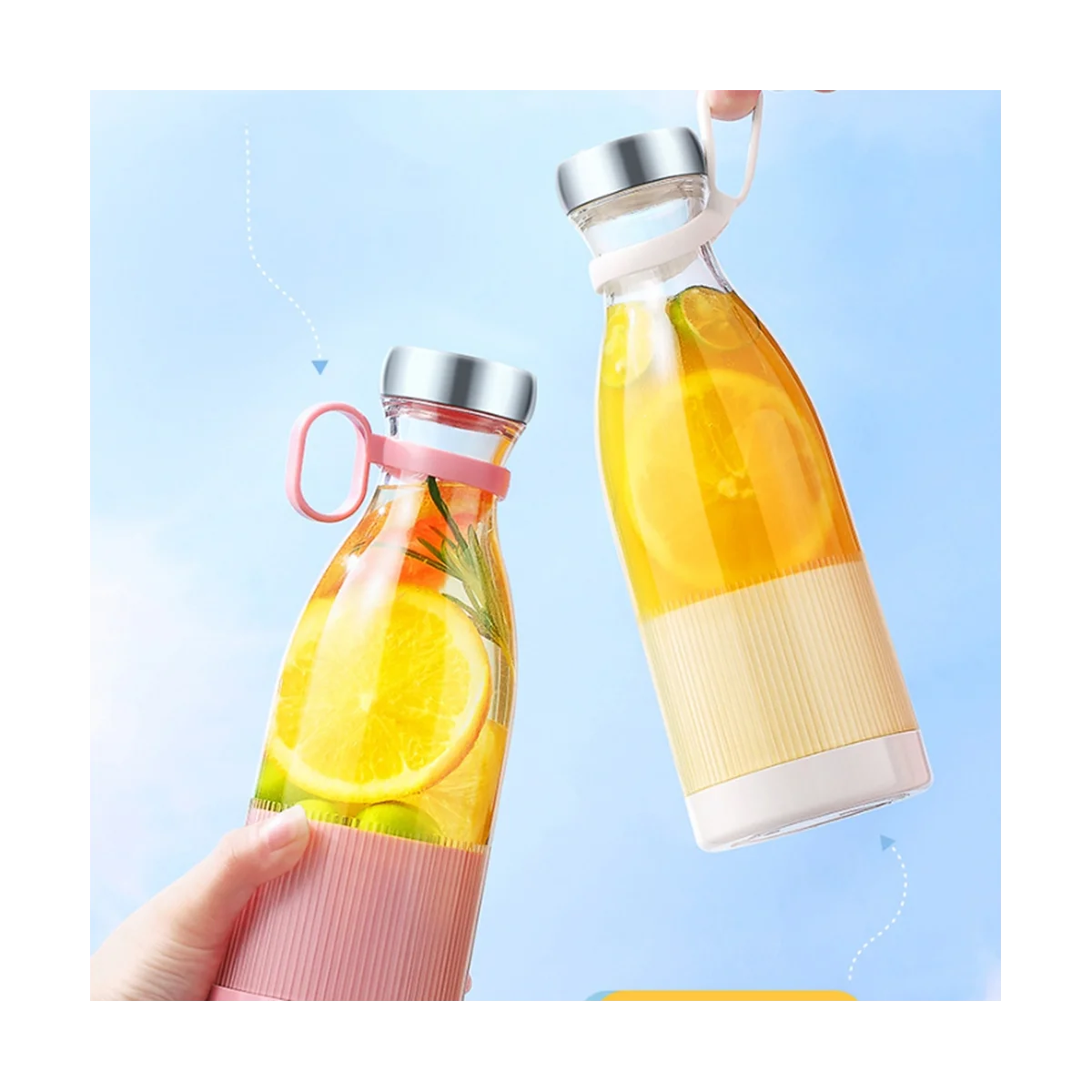 Elektrische tragbare Entsafter Mixer USB Mini Obst wiederauf ladbare Mixer Entsafter Obst Multifunktion säfte Hersteller 350ml-a