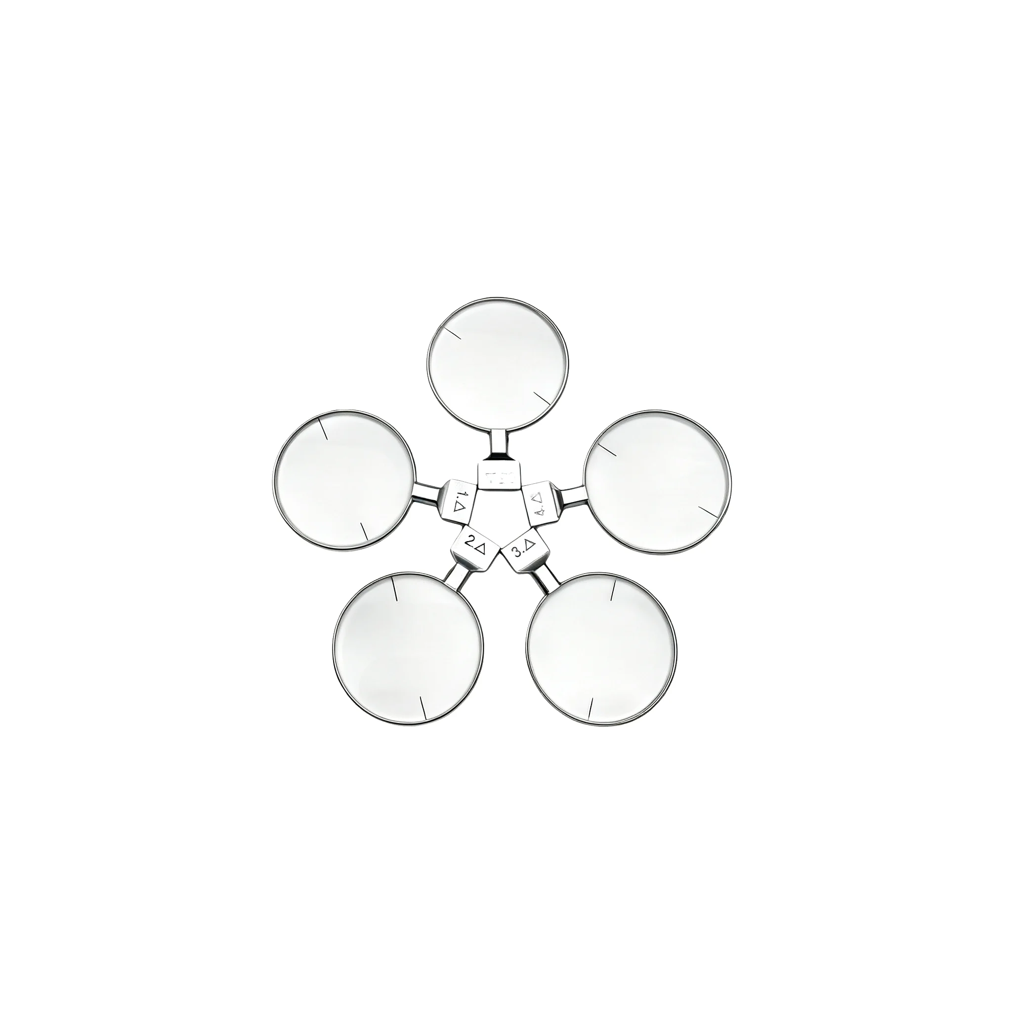 1 Piece Optical Prism Lens Trial Lens for Trial Lens Set Metal Rim DIA 38mm 0.5-8.0 Ophthalmic Eye Test Lens Single Piece
