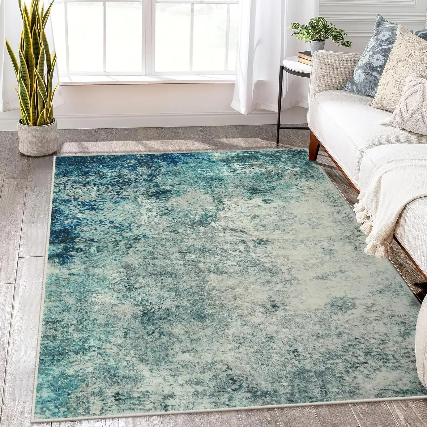 

VIKAMA Simple Light Luxury Style Crystal Velvet Carpet Soft and Comfortable Living Room Study Carpet Sofa Checkroom Rugs