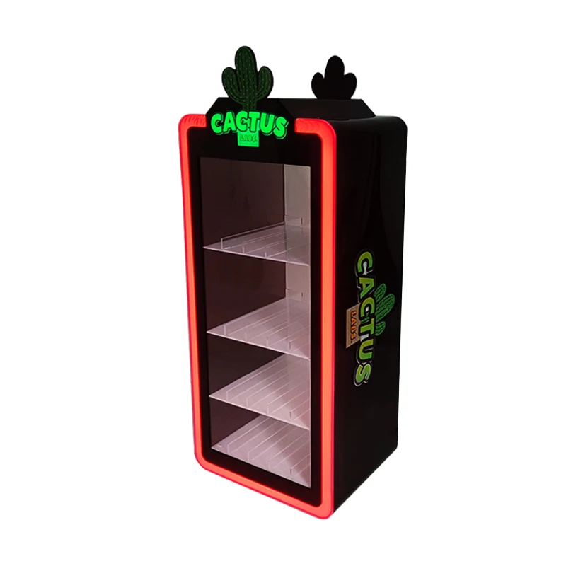 Customized Juice Snus Cigarette Pouches Counter Top Display Rack Acrylic Display Stand for Tobacco and Smoke Shop