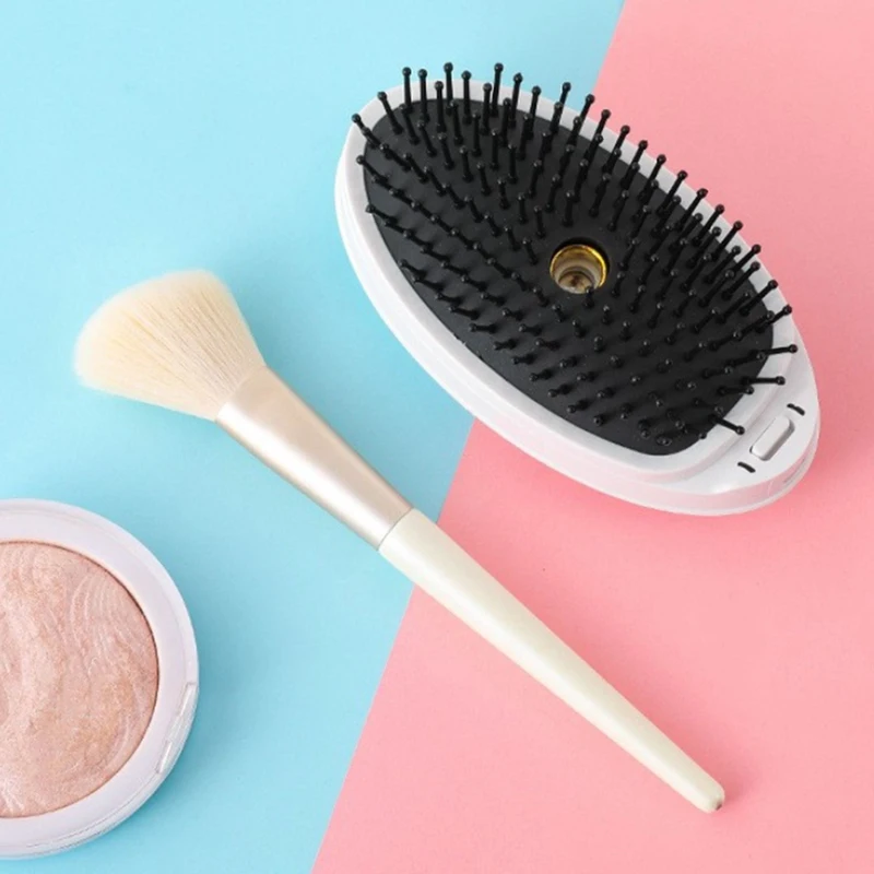 ABS Portable Universal Steam Spray Ion Hair Comb Anti-Static Hair Knot Electric Spray Massage Comb Vibration Ionic Hair Comb