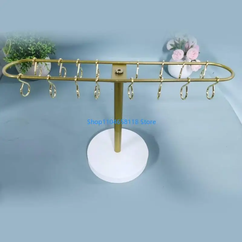 مشبك الشعر المعدني شاشة الرف متعددة الوظائف مجوهرات الشعر حامل للشعر