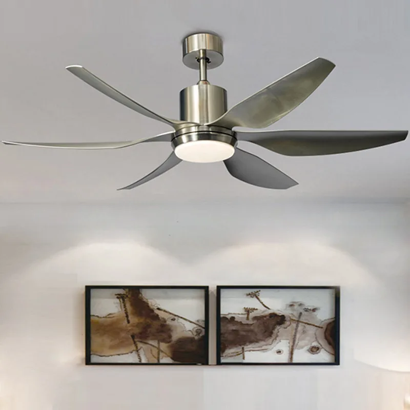 Modern Minimalist Variable Frequency Ceiling Fan Light Home Dining Living Room 54 66inch Large Fan Chandelier Lamp Super Quality