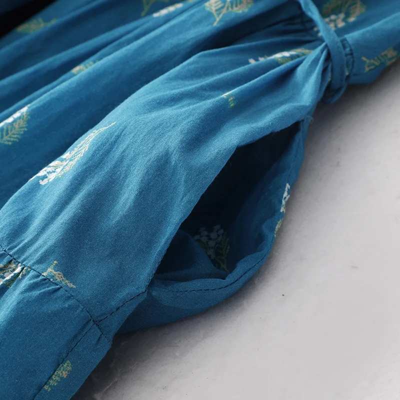 Blue Floral Print W… - image