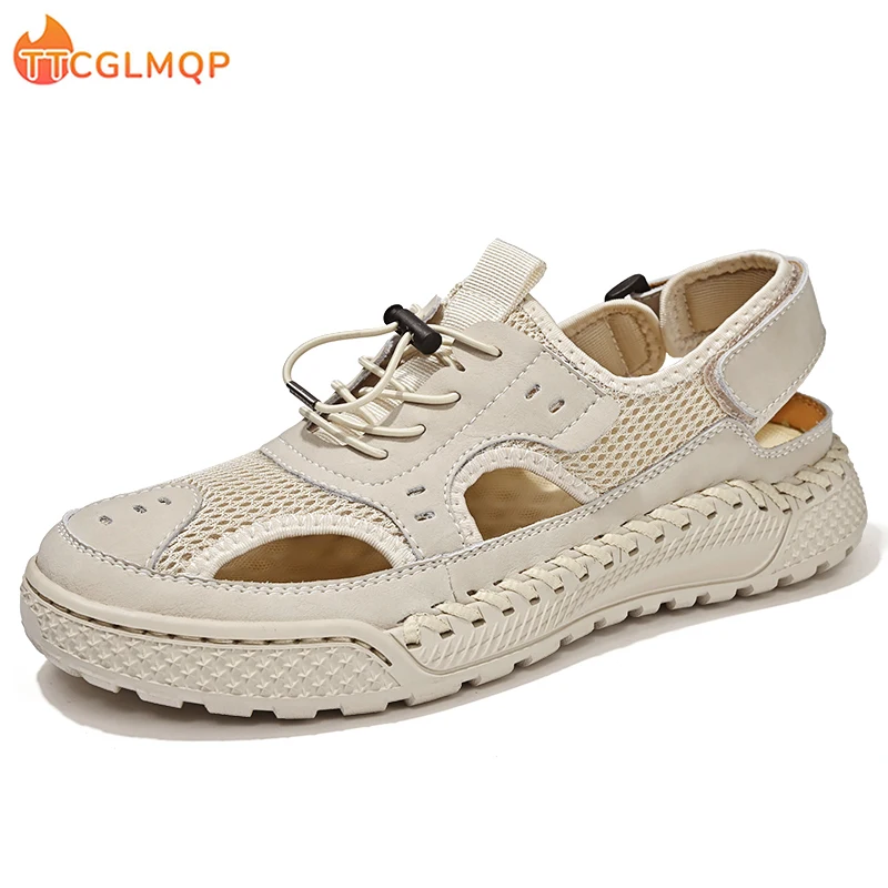 

New Summer Outdoor Roman Sandals Non slip Men's Casual Sneakers Comfortable Travel Beach Sandals Big Size Breathable Men's Shoes