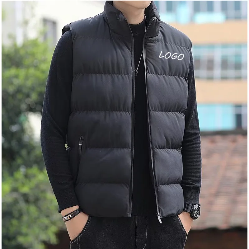 Men Button‑Down Thick Pullover Cotton Coat Winter Warm Lightweight Unlined Jacket Casual Daily Sports Outerwear