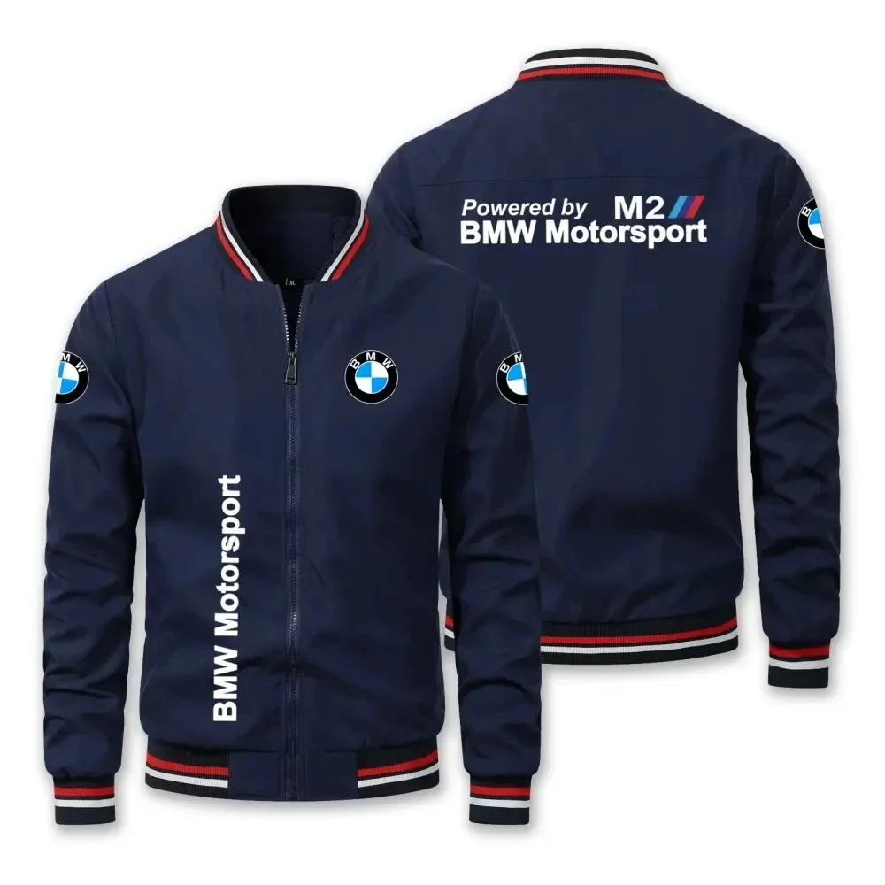 New V-neck BMWLogo Printed Men's Jacket Men's BMWMOTORSPORT Outdoor Jacket Motorcycle Business BMW Men's Jacket