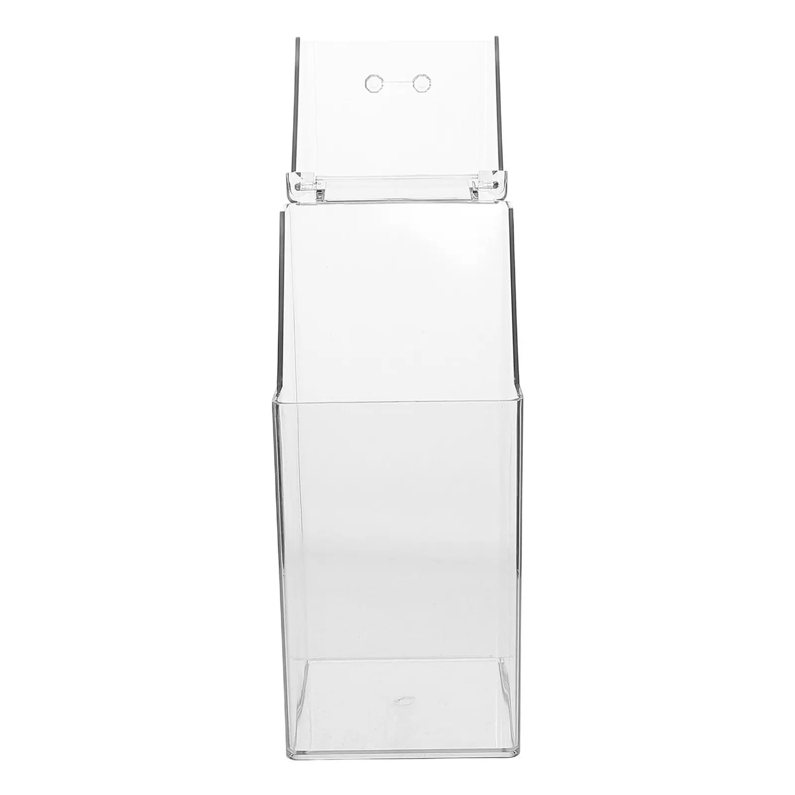 High Clarity Transparent Mask Storage Box Compact Portable Clear Case for Masks Facial Sheet Masks Desktop Entryway Organizer