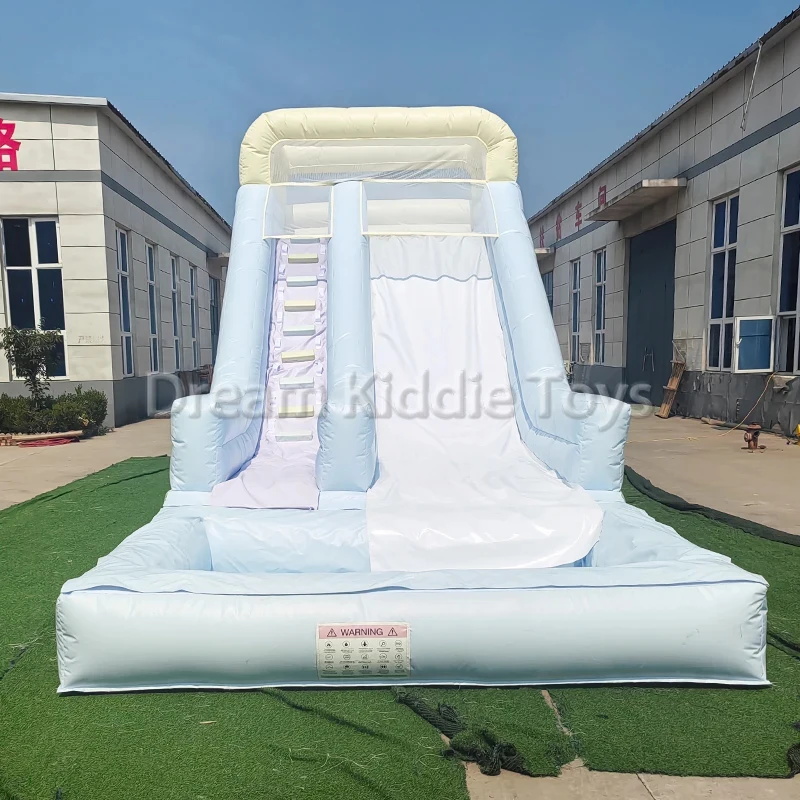 Commercial Inflatable Water Slide With Splash Pool PVC Outdoor Kids Water Slide For Party Rental CE Certified Customizable