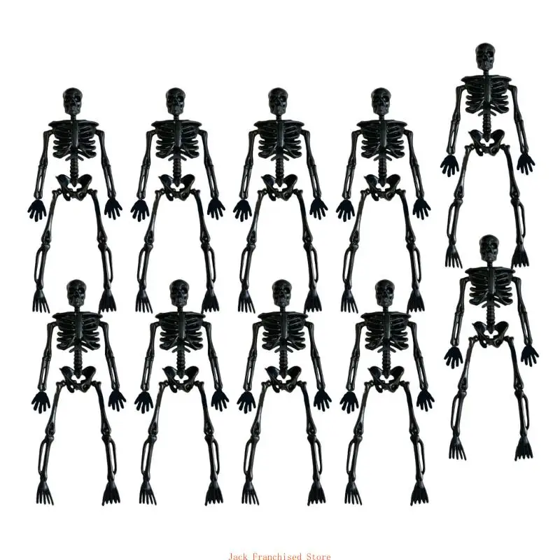 Set of 10 Halloween Skeleton Decorations Halloween Skeleton Figures For Eerie Home Decors And Party Accessories