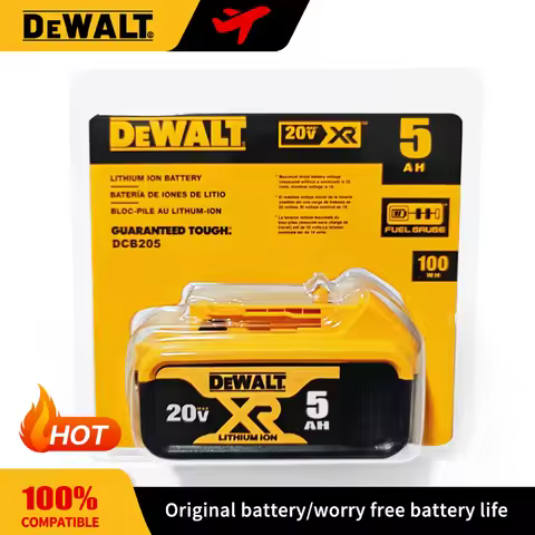 DEWALT 20V high-energy battery, DCB206 6000mAh rechargeable tool battery, compatible with DEWALT drill and chainsaw 20V battery
