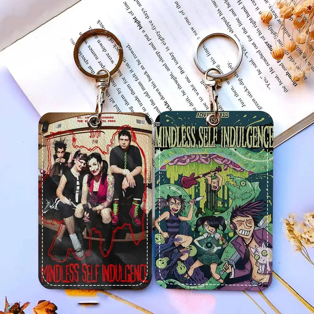 العصابات الشرير الشهيرة M-Mindless الذاتي التعريفي مكتب التموين الرجال والنساء بطاقة الائتمان Keyrings حامل بطاقة الهوية بطاقة الطالب #5