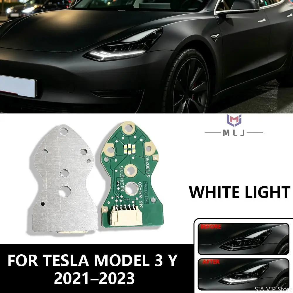 

Car Accessories White DRL Chip For Tesla Model 3 Model Y 2021 2022 2023 Headlight White DRL Light Source Board Light Source Chip