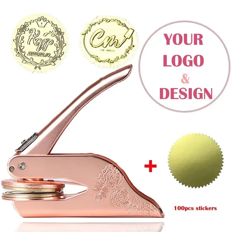 Custom Embosser Stamp the library embosser Personalized Book Embosser custom logo Envelope Party Invitation Embossing Stamps DIY