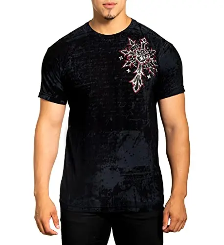 Affliction 3D T Shirts Men Affliction Clothing Core Classic Mens T-Shirts Casual ONeck Pullover Outdoor Tops Sportshirt Clothing