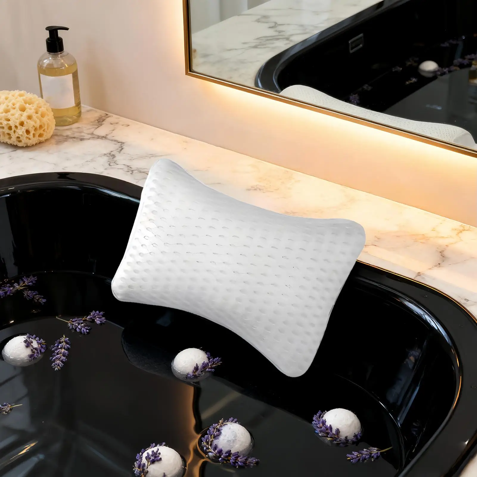 Bathtub Pillow Neck Support Suction Cup Headrest Bathtub Pillows For Head And Neck For Women Men Mother Father Him Her Friends