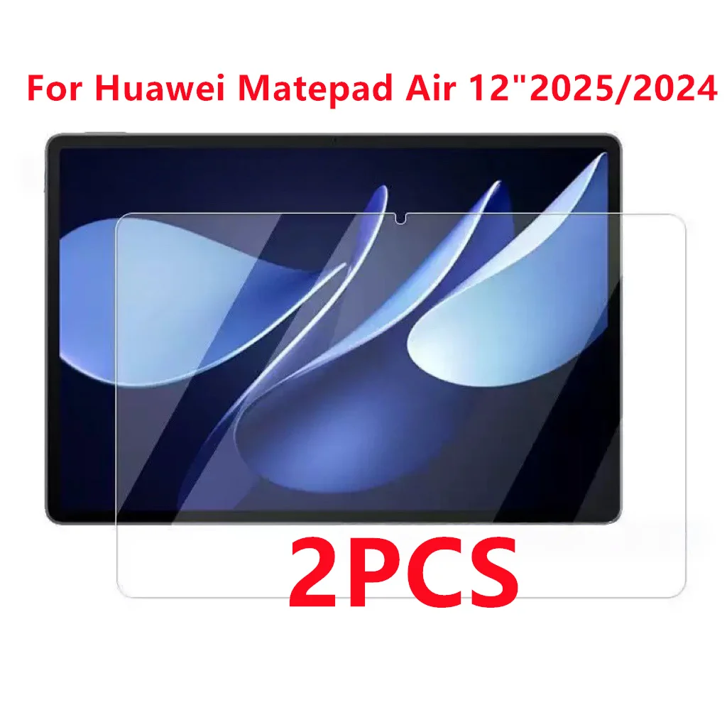 

Защитная пленка для экрана планшета Huawei Matepad Air 12 дюймов 2025/2024, 2 шт., прозрачная, устойчивая к царапинам, из закаленного стекла 9H
