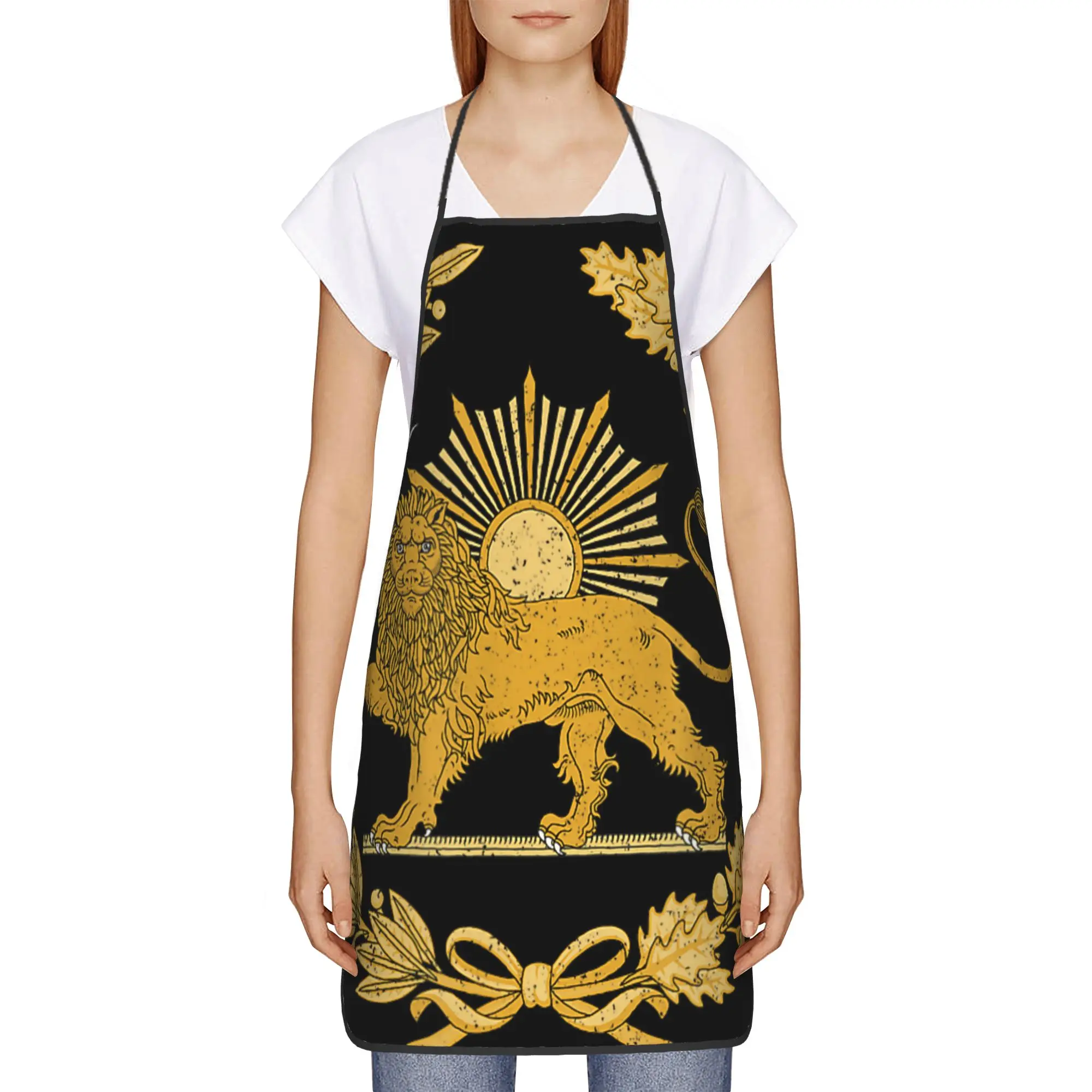 Iran Persia Apron  Barber Restraunt Kitchen Accessories Cooking Fashionable Aprons without Pocket