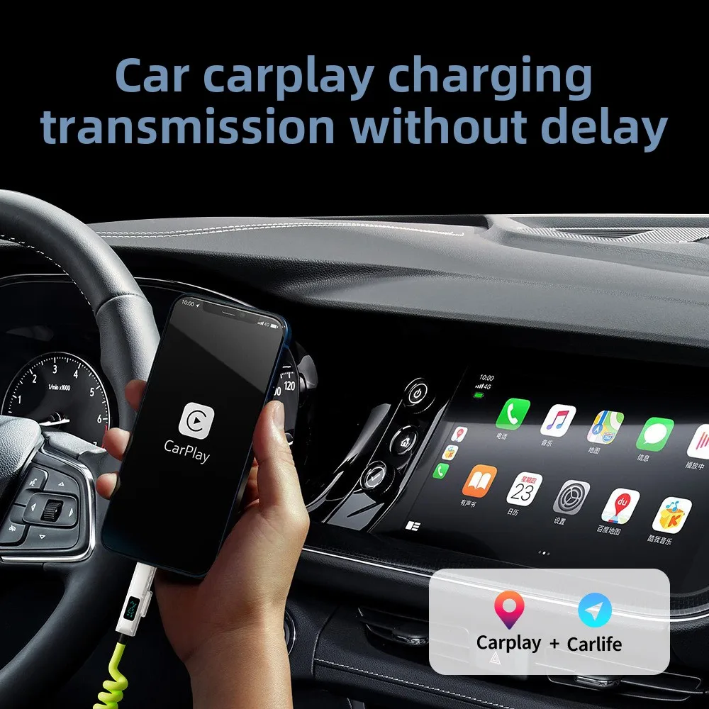 Beimo 240W Digital Display Four in One Spring Telescopic Super Fast Charging Suitable for Apple and Huawei