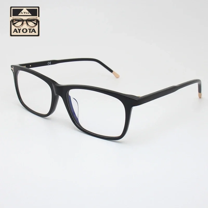 New Square Shaped Fashionable Eyeglass Frame Male Designer Brand Acetate Handmade Optical Reading Women's Prescription Glasses