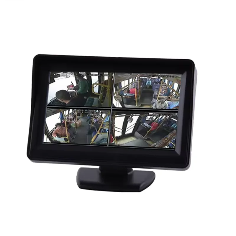 4.3 Inch TFT LCD Color Vehicle Rearview Mirror Monitor for DVD/VCR/Car Reverse Backup Camera