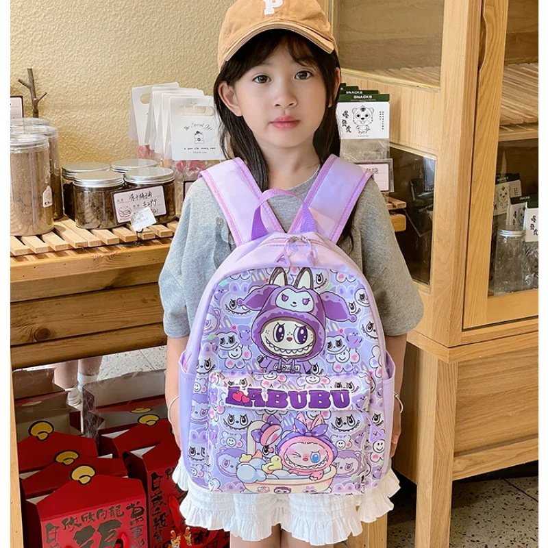 2024 new labubu POPMART LABUBU Children bag Backpack cartoon girl and boy accessories bag trendy Shoulder bag Student gifts