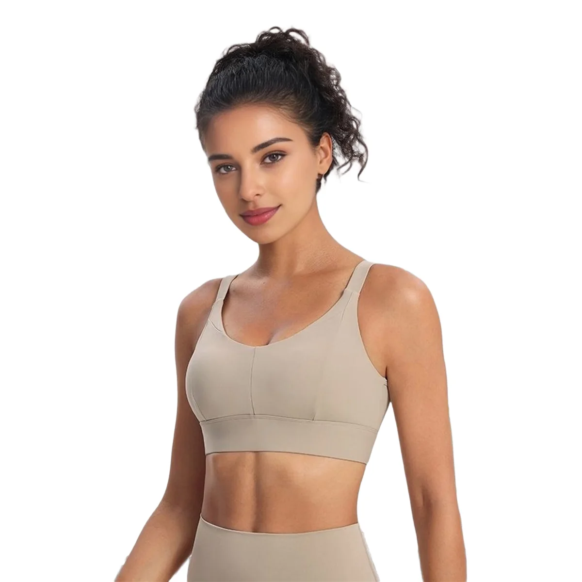 

Спортивный бюстгальтер Racerback цвета хаки S