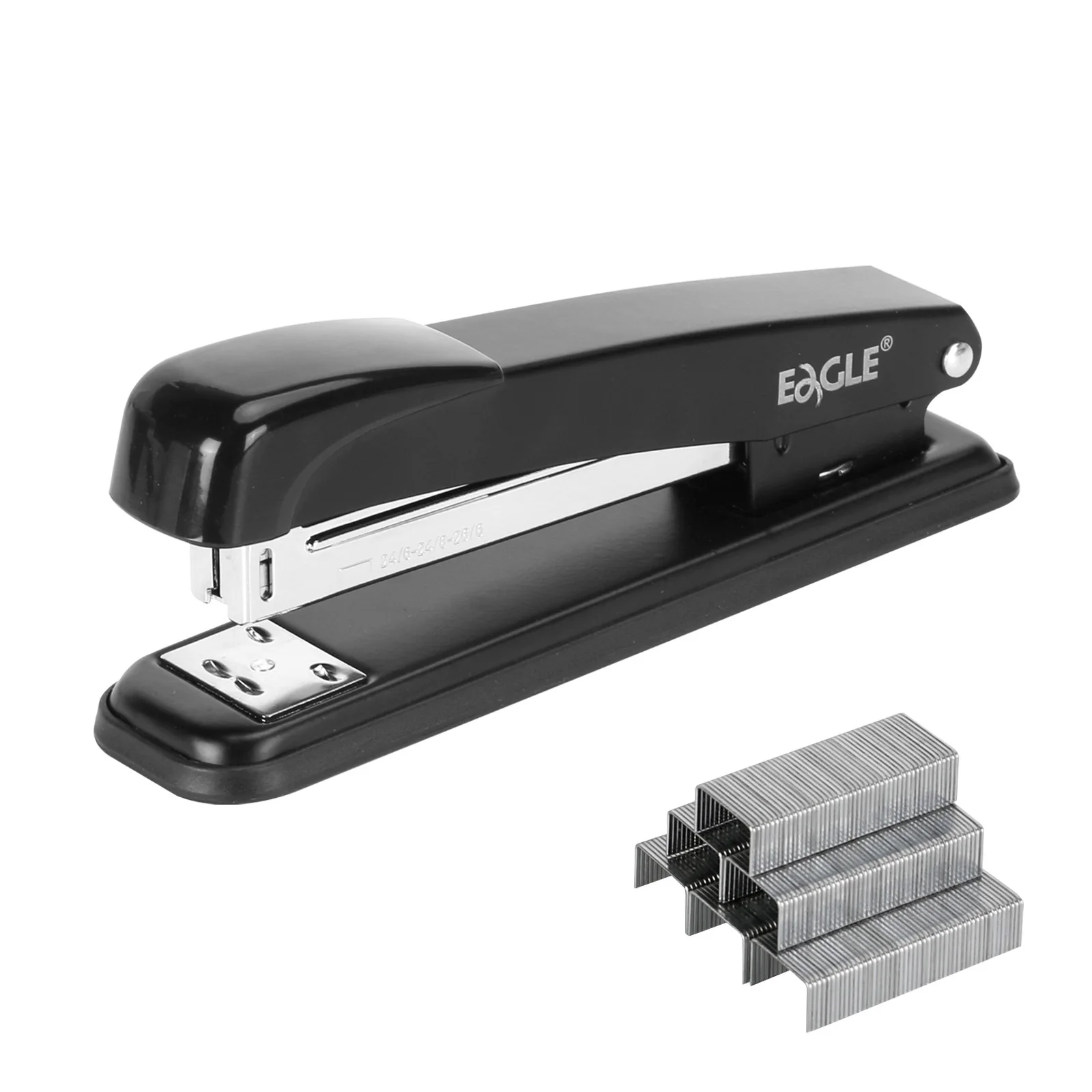 grampeador-de-metal-eagle-com-1000-grampos-capacidade-maxima-de-25-folhas-para-grampeamento-permanente-temporario-boca-profunda-de-9cm-grampeador-de-mesa-para-escritorio