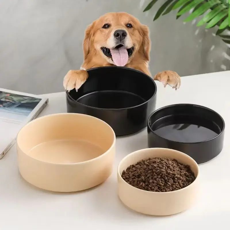 dog bowl, cat and dog basin, dog rice basin, basin, food, pet drinking water to prevent overturning